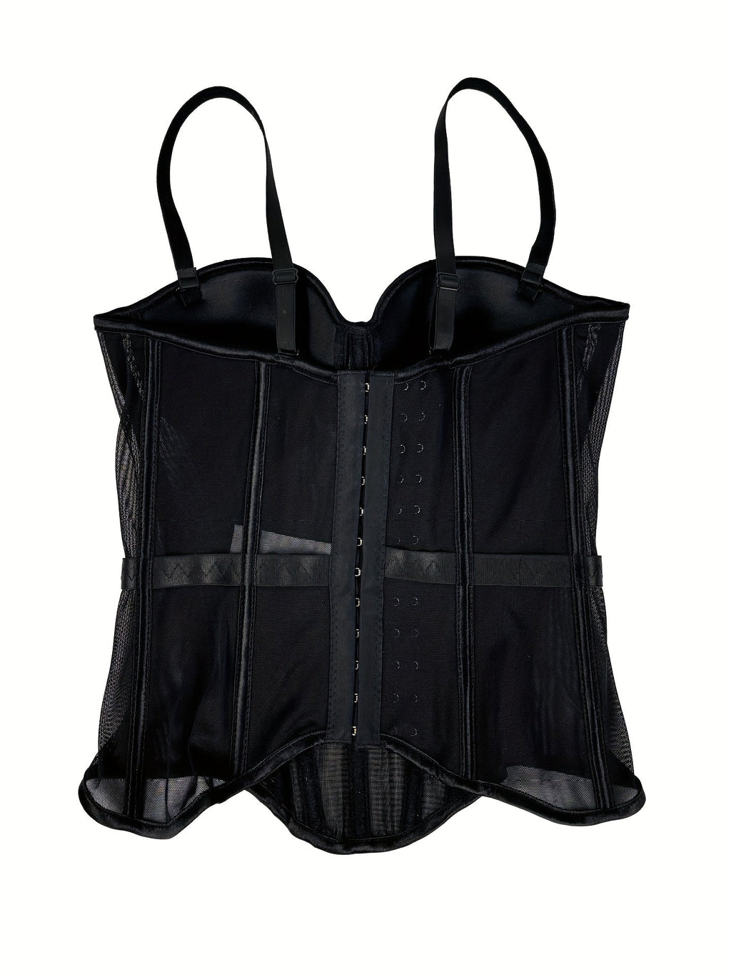 Mesh See-Through Fishbone Corset