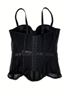 Mesh See-Through Fishbone Corset