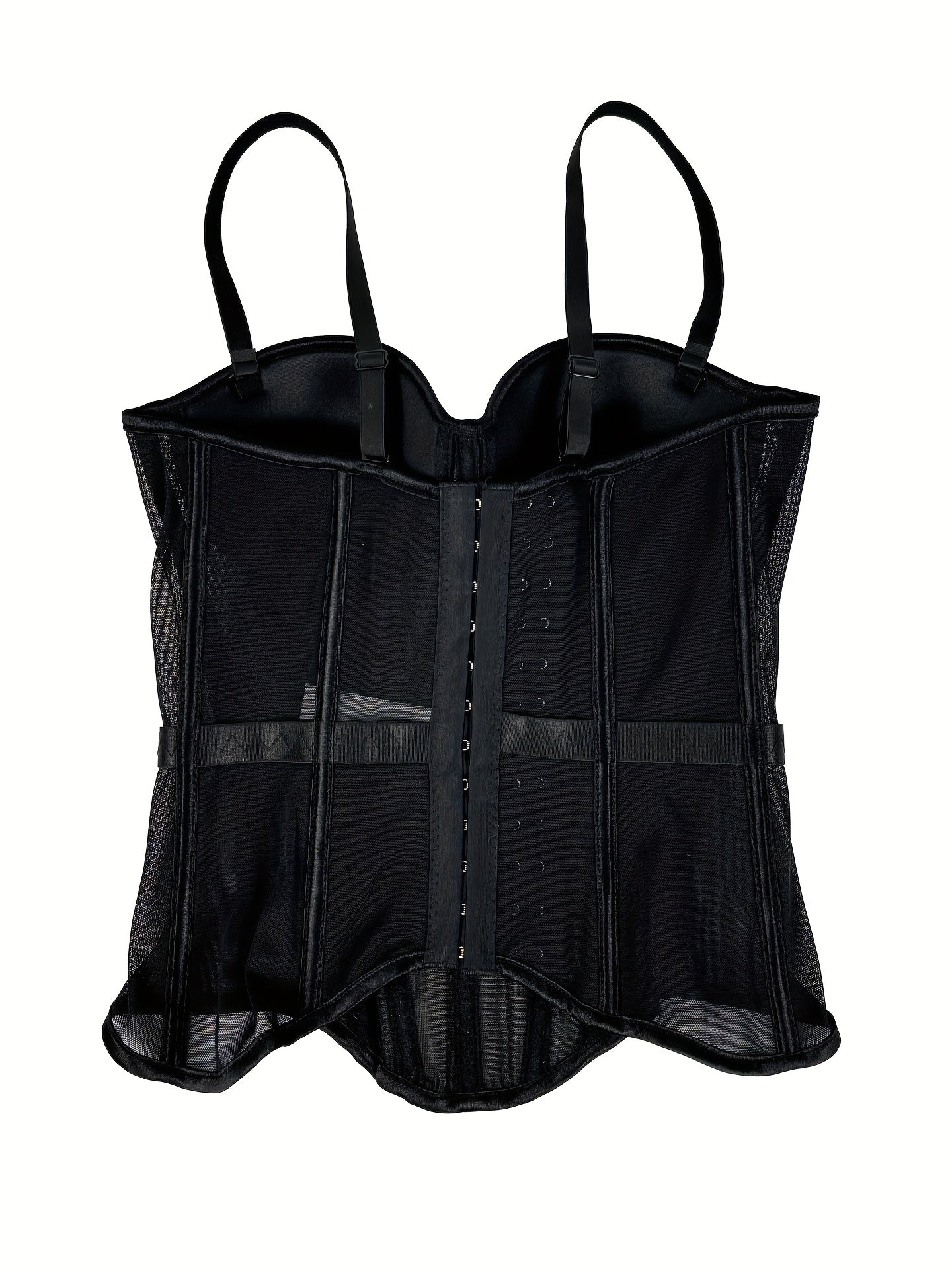 Mesh See-Through Fishbone Corset