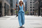 Ruffled Tank Top & Draping Wide-Leg Pants Set – 6 Colors, S–3XL