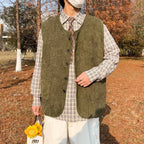 New Versatile Retro-chic Casual Corduroy Vest
