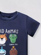 Children's Animal Crew Neck T-Shirt