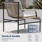 Modern Four Piece Patio Furniture Set for Outdoor Spaces