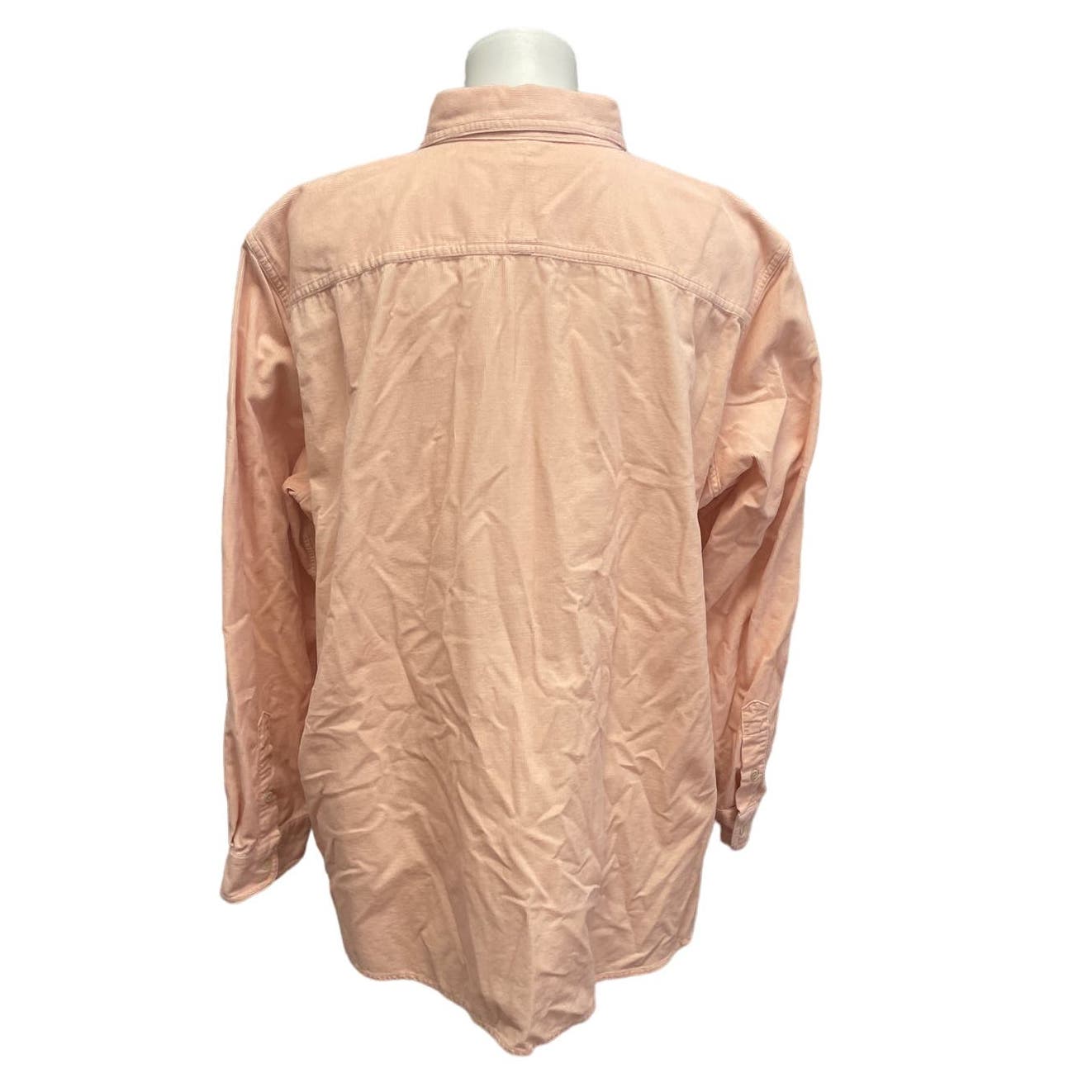 Chaps Womens 2X 100% Cotton Long Sleeve Button Up Corduroy Casual Shirt