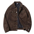 Men's Retro Corduroy Jacket for Spring and Autumn