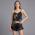 Cherry Silk Sleepwear Set