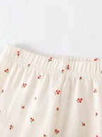 Children's Bunny Embroidered Top & Capri Leggings Set