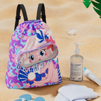 Children's swimming bag, wet and dry separation toilet bag, large-capacity swimming storage bag, beach storage bundle backpack.