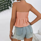 Women's New Sexy Bustier Tie-Waist Sleeveless Vest