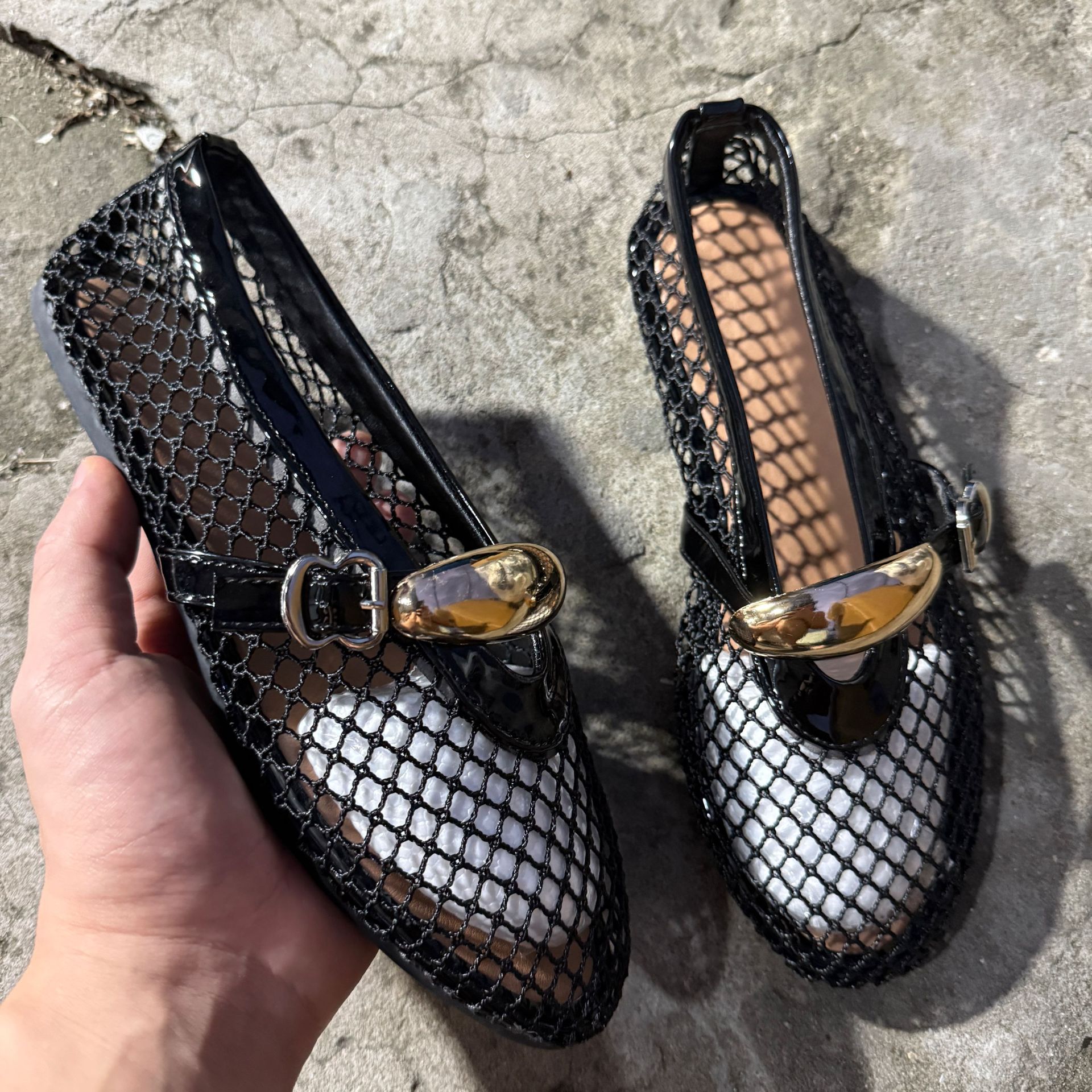 Breathable Mesh Slip-On Ballet Flats