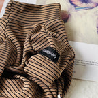 Vintage Knit Striped Inner Layer for Winter Warmth