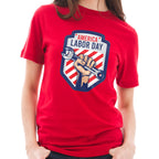 American Labor Day Unisex Ring Spun Combed Cotton Short Sleeve Deluxe Jersey T-Shirt