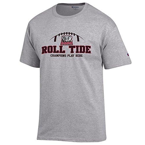 Alabama Crimson Tide "Roll Tide" T-Shirt - Grey Champion Heritage Tee