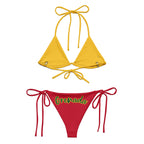 Grenada Flag All Over Print Recycled String Bikini