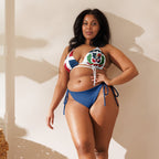 Dominican Republic Flag All Over Print Recycled String Bikini