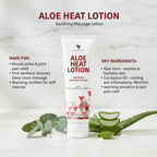 Let your muscles experience the relaxing sensation of Aloe Heat Lotion after a long, stressful day. Aloe-powered, ultra-rich and non-greasy this creamy lotion is perfect for massaging into the skin as needed
