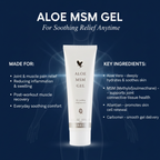 MSM Gel combines pure inner-leaf aloe vera with an organic sulfur compound known as MSM the third-highest mineral in our body It's easy to apply but hard to put down once you’ve felt the soothing relief from dry skin
