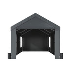[12X20FT] Alora Heavy-Duty Outdoor Premium Garage Tarp Canopy Shelter W/ Removable Sidewalls (SAK94615)