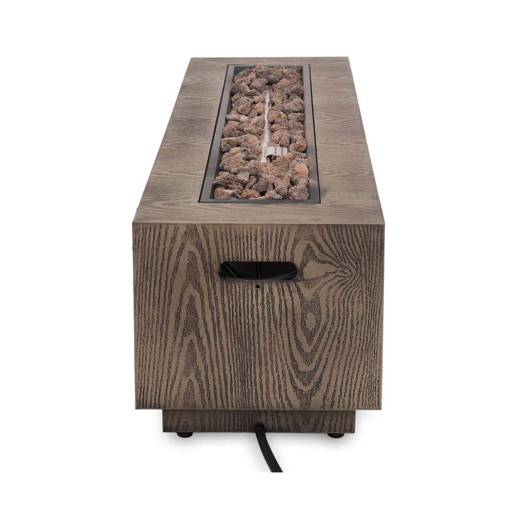 48-Inch Modern 50K BTU Outdoor Rectangular Propane Gas Fire Pit With Lava Rocks (SAK82521)