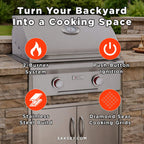 American Outdoor Grill 24NBL-00SP L-Series 2-Burner Built-In Natural Gas Grill, 24" [24NBL-00SP] (SAK10834)