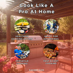 American Outdoor Grill 24NBT T-Series 2-Burner Built-In Natural Gas Grill W/ Rotisserie Kit, 24" [24NBT] (SAK65205)