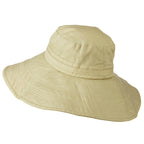 Big Size Ladies Linen Wide Brim Hat