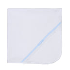 ANDREA | Boys White & Blue Quilted Cotton Blanket