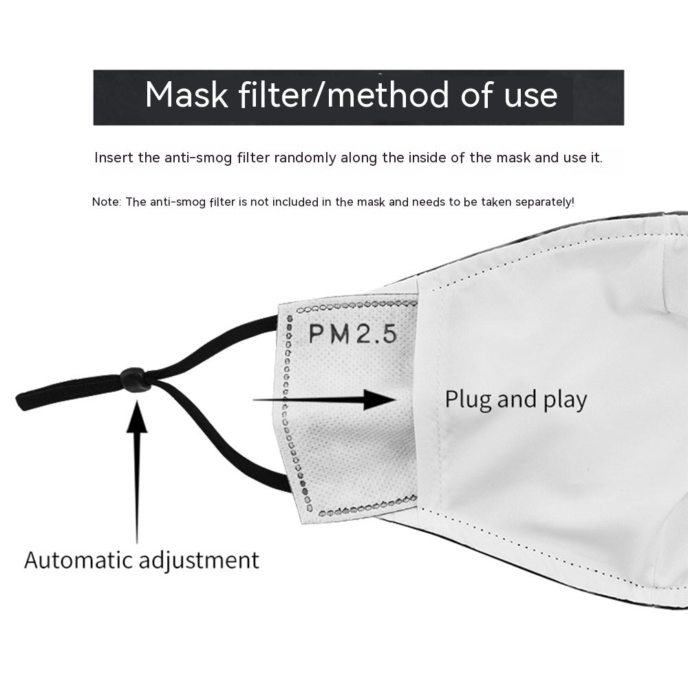 Halloween Double-layer Ear Washing Creative Digital Printing Mask