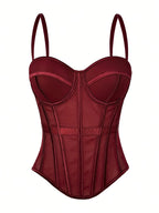 Mesh See-Through Fishbone Corset