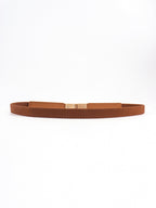 PU Elastic Skinny Belt