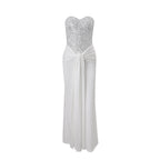 Womens Sexy Bandage Dress Adorned With Sparkling Rhinestones And Delicate Spaghetti Straps