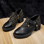New Thick Heel Women Shoes Spring High Heels