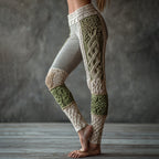 Retro 3D Digital Print Women's Casual Leggings