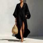 Women's Batwing Sleeve Loose Maxi Resort Dress