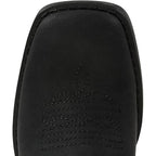 SheSole Womens Size 11 Black Faux Leather 1.5" Heel Western Cowboy Boot Shoes