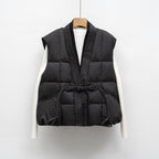New National Standard Autumn And Winter Plain Color V-neck Loose Vest