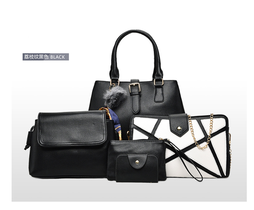 Mother-Daughter Bag Set - 5 Pieces, Large Tote