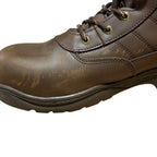 Nortiv8 Mens Size 12 Brown 1" Heel Ankle Boots Lace Up Round Closed Toe Shoes