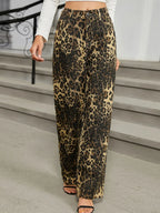 Leopard Jeans with Pockets