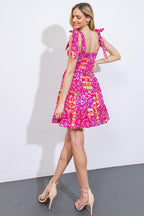 DANCING IN THE SUN WOVEN MINI DRESS