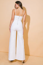 PERFECT SHINE TWILL JUMPSUIT