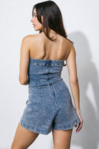 WE LOVE IT WASHED ROMPER
