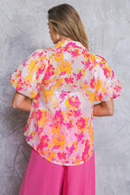 EFFORTLESS OUTLOOK WOVEN TOP
