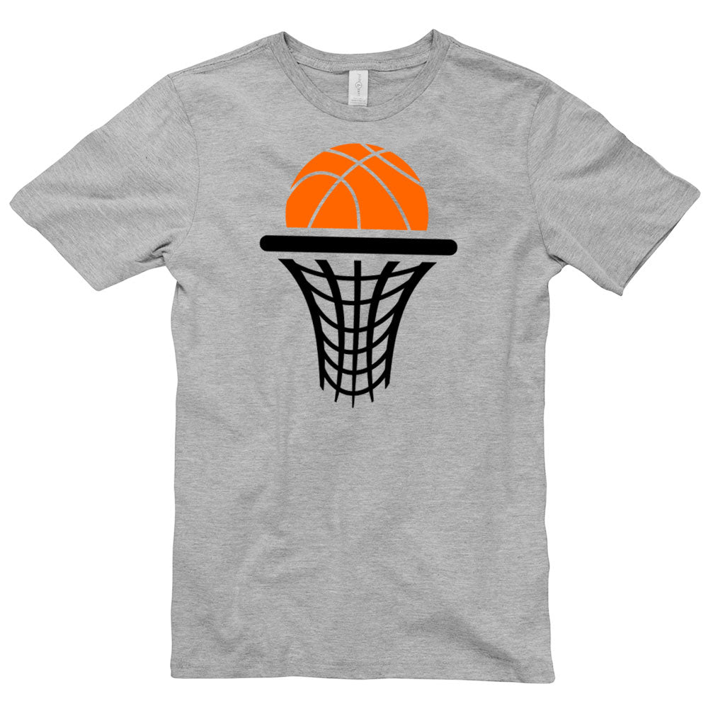 Basketball Life Graphic Design Short Sleeve Cotton Jersey T-Shirt