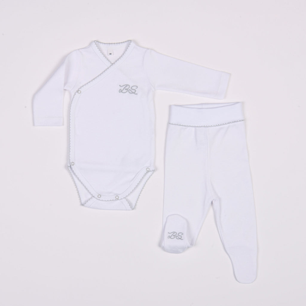 Bebe Sweeny Essentials | Boys Grey Cardigan & Leggings Set (5)