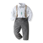 Prince Charming Gentleman Dress Overalls And Flower Girl Clothes