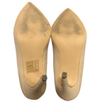 Dream Pairs Womens Size 5 Tan 4" Heel Closed Pointy Toe Slide On Pumps Shoes