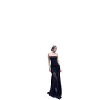 Solid Color Chest-wrapped Mesh Dress Sleeveless