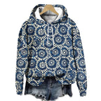 Stylish Floral-patterned Loose-fitting Designer Hoodie For Fall