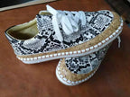 Platform Snake Print Fashion Casual Single Women Shoes